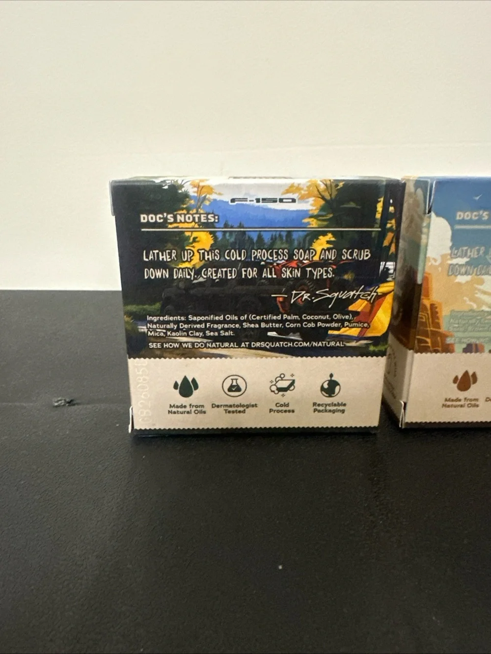 Lot of 2 Dr. Squatch F-150 Touch Scrub & Bronco Bric Soap 5oz